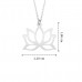 925 Ayar Gümüş Minik Lotus Çiçeği Kolye
